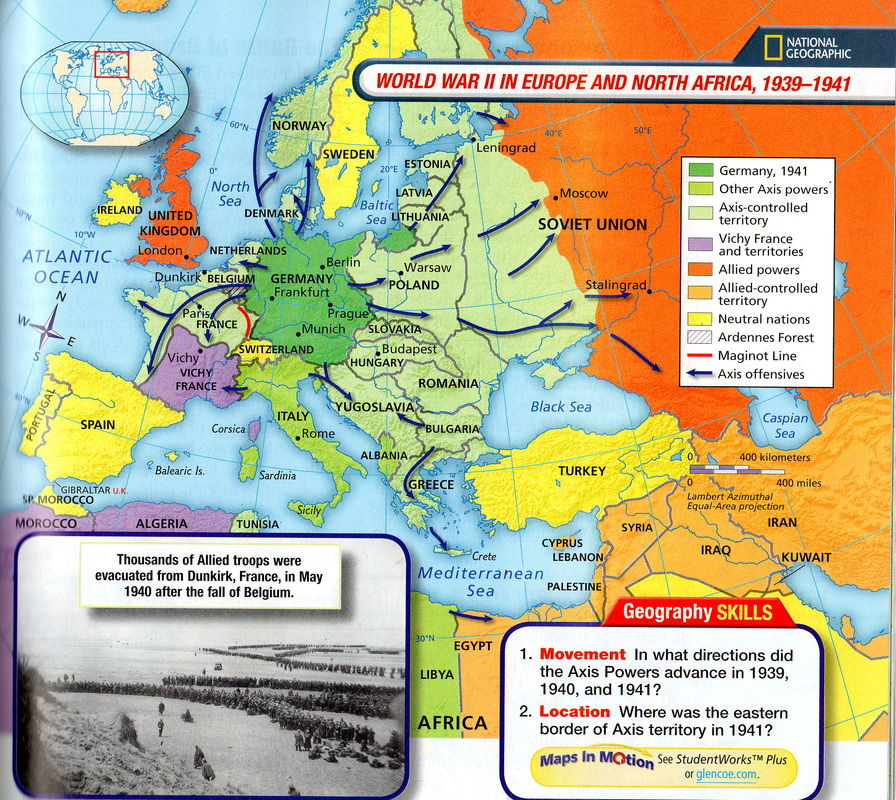 Sova knihovník Nést second world war map interactive želva vyvážený ...